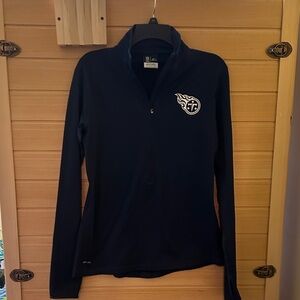 Nike Women's Navy Titans Half-Zip Performance Pullover